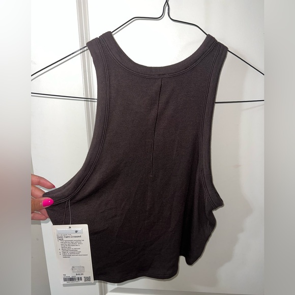 lululemon athletica Tops Lululemon Athletica Black Hold Tight Crop